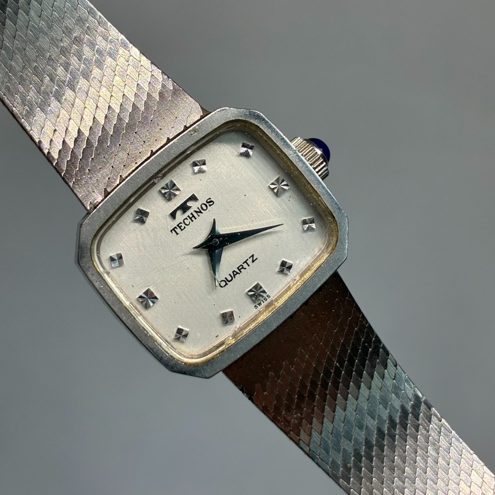 Vintage TECHNOS Ladies Quartz Watch - Octagon Case - NEW BATTERY - WORKING!
